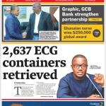 Ministry of Energy Retrieves 2,637 ECG Containers at Tema Port