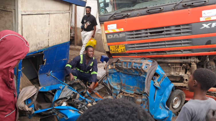 Two Feared Dead After Brake Failure Causes Multi-Vehicle Crash at Krofrom in Kumasi